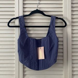 Missguided Corset Crop Top Size 2